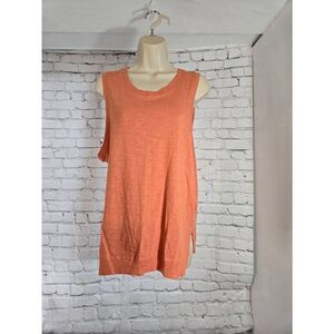 For The Republic Womens Size Medium Orange Tank Top